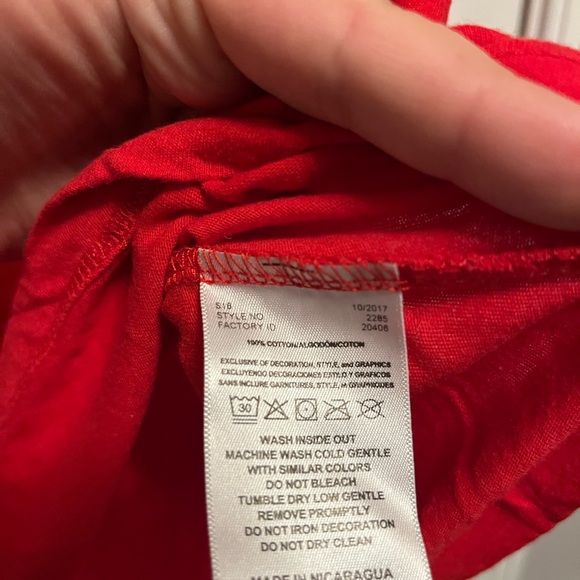 Majestic Women’s Red Washington Nationals T shirt 34 Bryce Harper on back Med - Picture 3 of 6